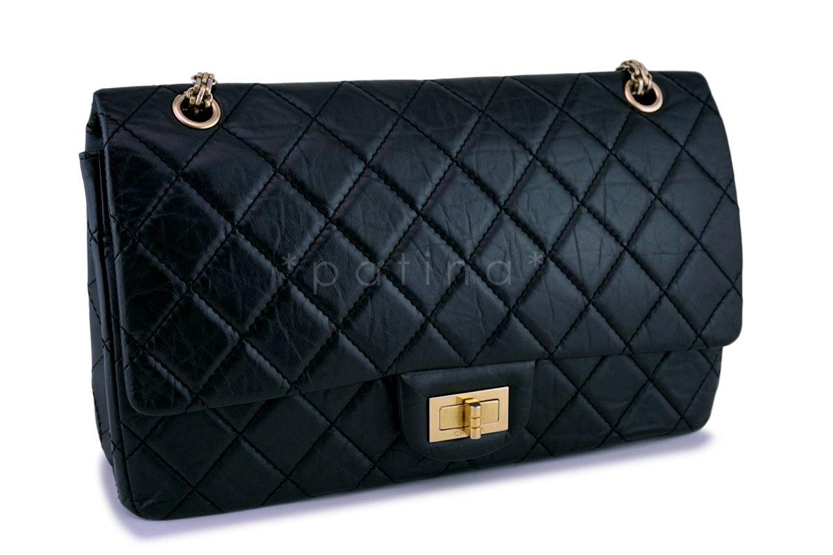 Chanel Black Reissue Large 227 2.55 Classic Flap Bag