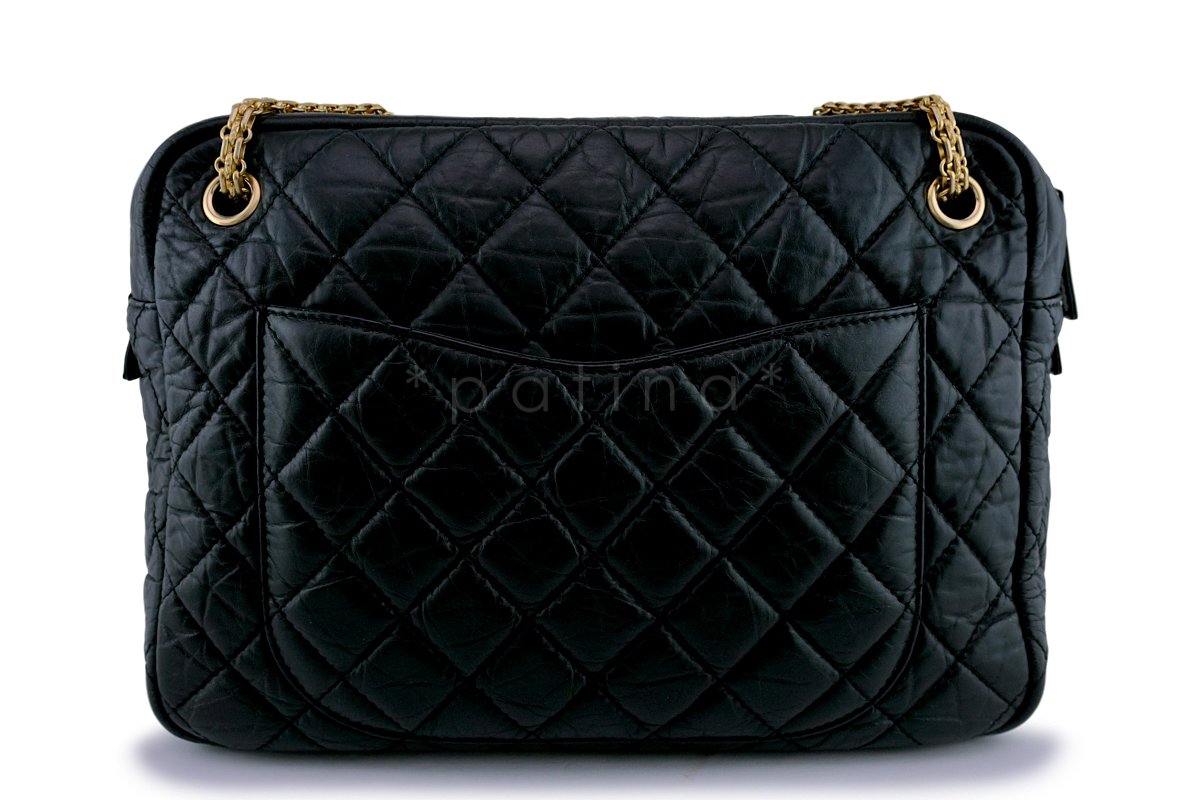 Chanel Giant Black Large Reissue Classic Camera Case Bag GHW