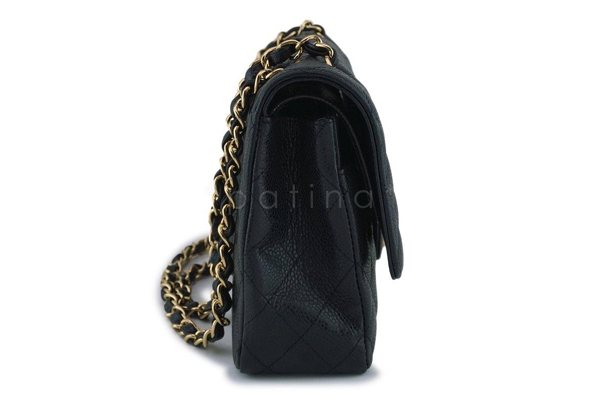Chanel Black Caviar Medium Classic Double Flap Bag GHW