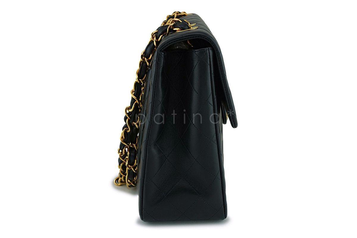 Chanel Vintage Black Maxi "Jumbo XL" Classic Flap Bag 24k GHW