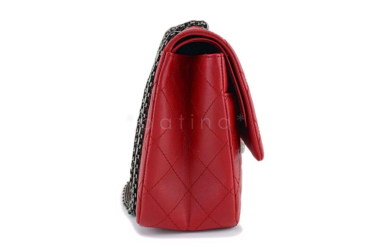 Chanel Red 227 Large 2.55 Reissue Double Flap Bag RHW