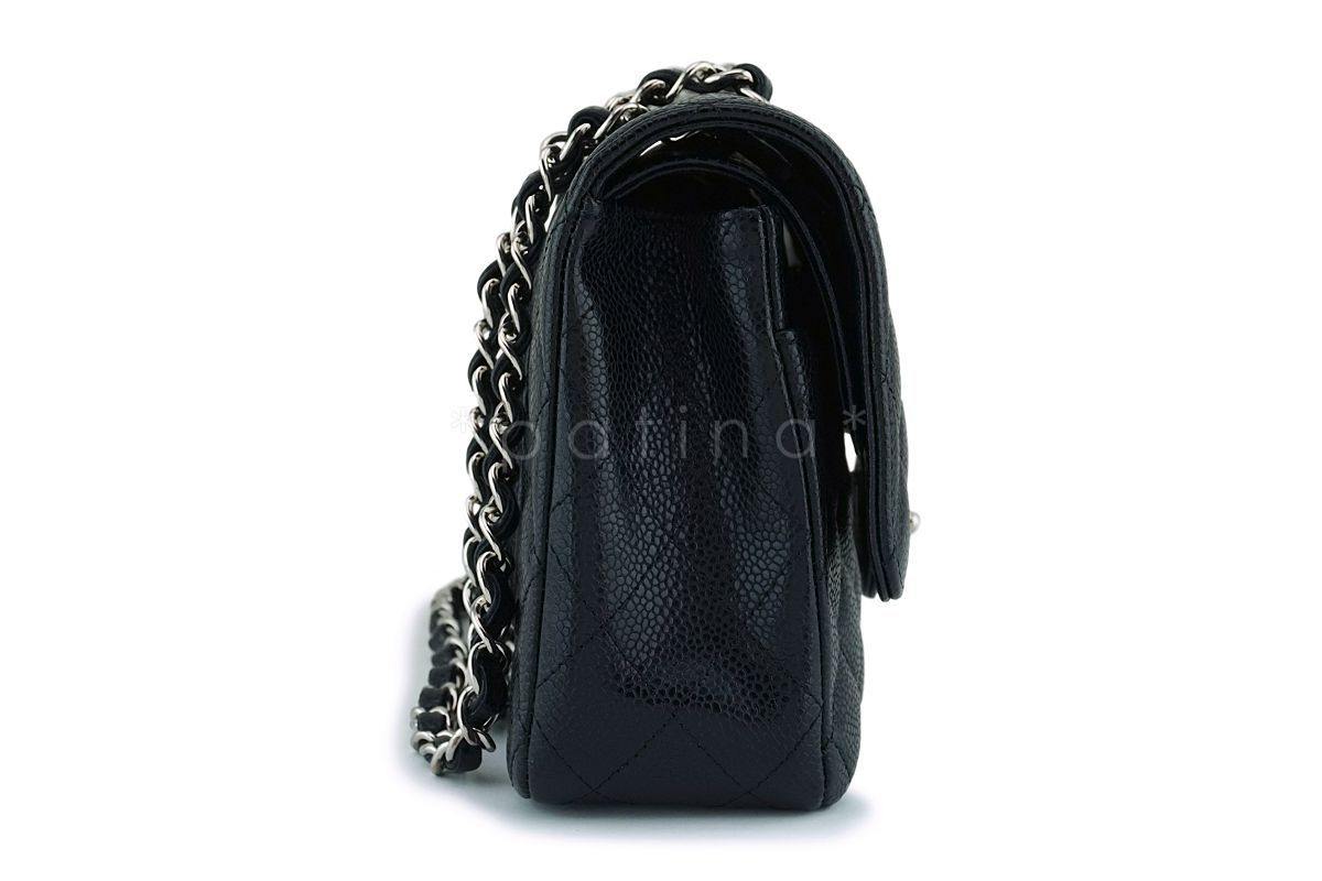 Chanel Black Caviar Medium Classic Double Flap Bag SHW