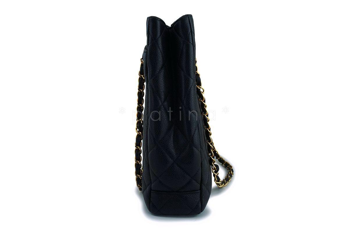 Chanel Black Caviar Timeless Classic Tote Bag 24k GHW