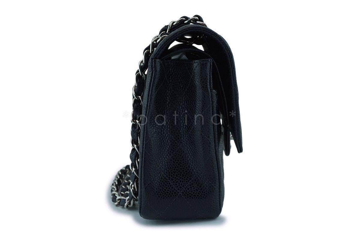 Chanel Black Caviar Medium Classic Double Flap Bag SHW