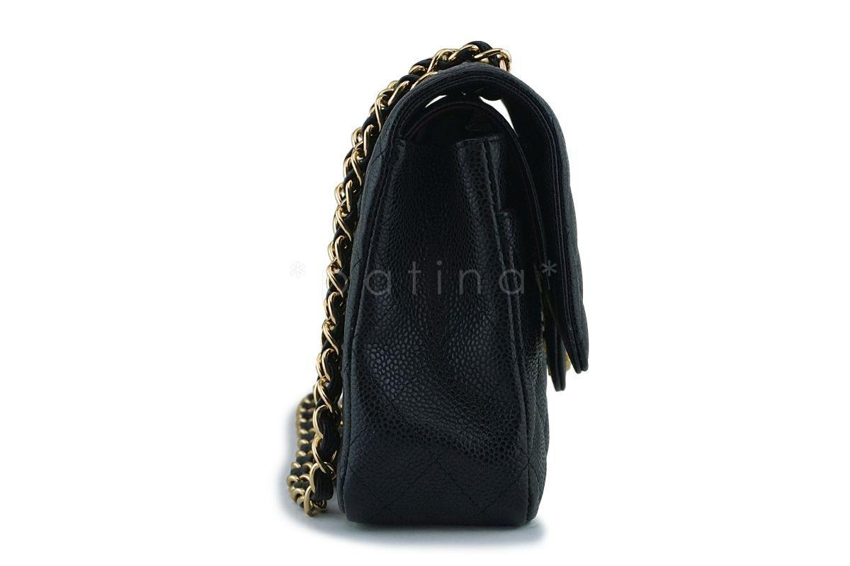 Chanel Black Caviar Medium Classic Double Flap Bag GHW