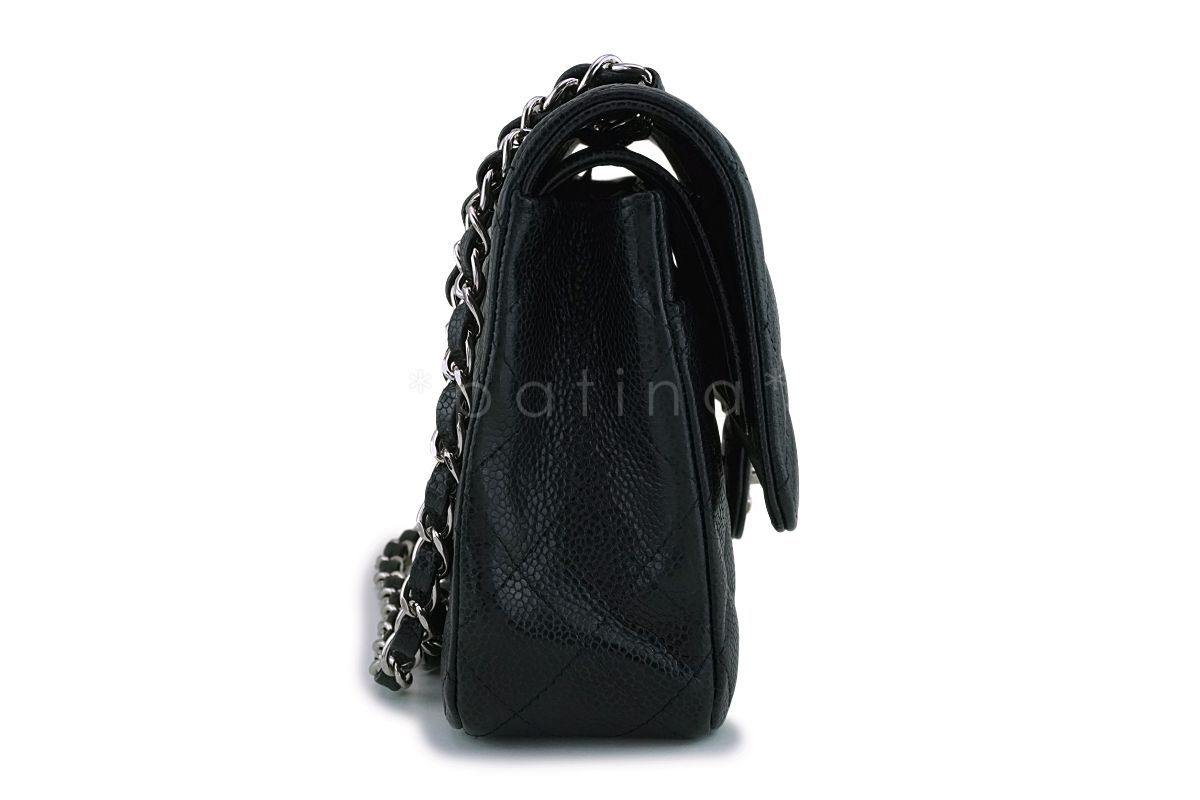 Chanel Black Caviar Medium Classic Double Flap Bag SHW
