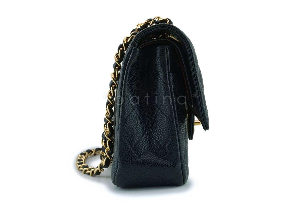 Chanel Black Caviar Medium Classic Double Flap Bag GHW (NEW)