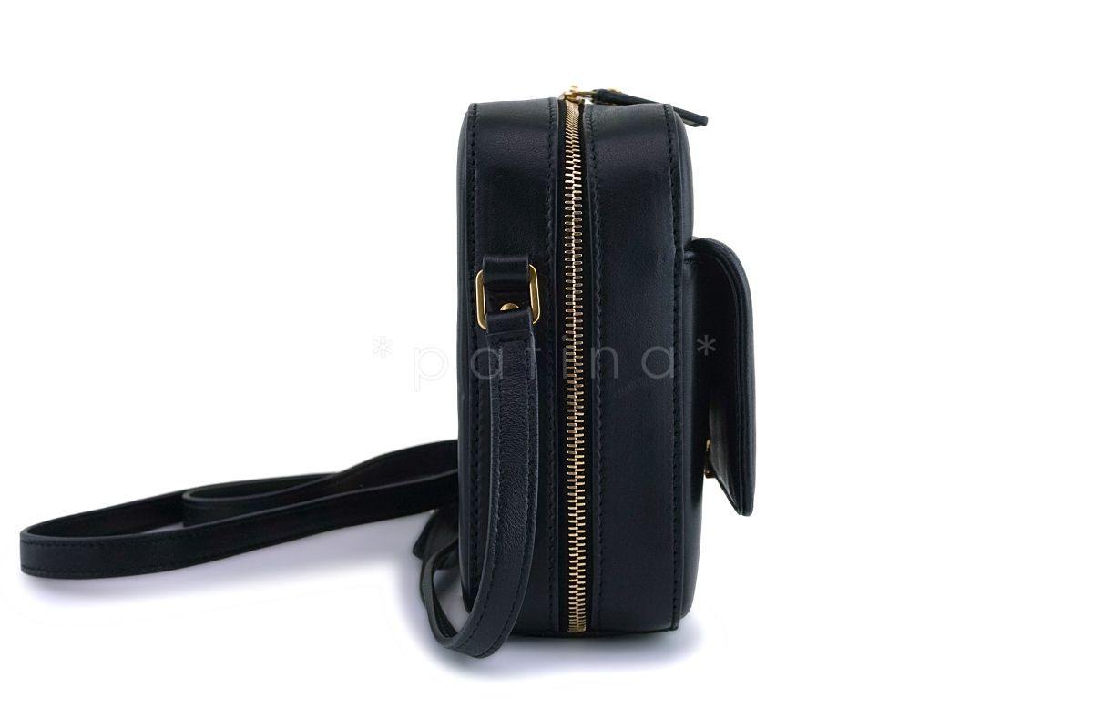 NWT New YSL Saint Laurent Black Vicky Camera Crossbody Bag