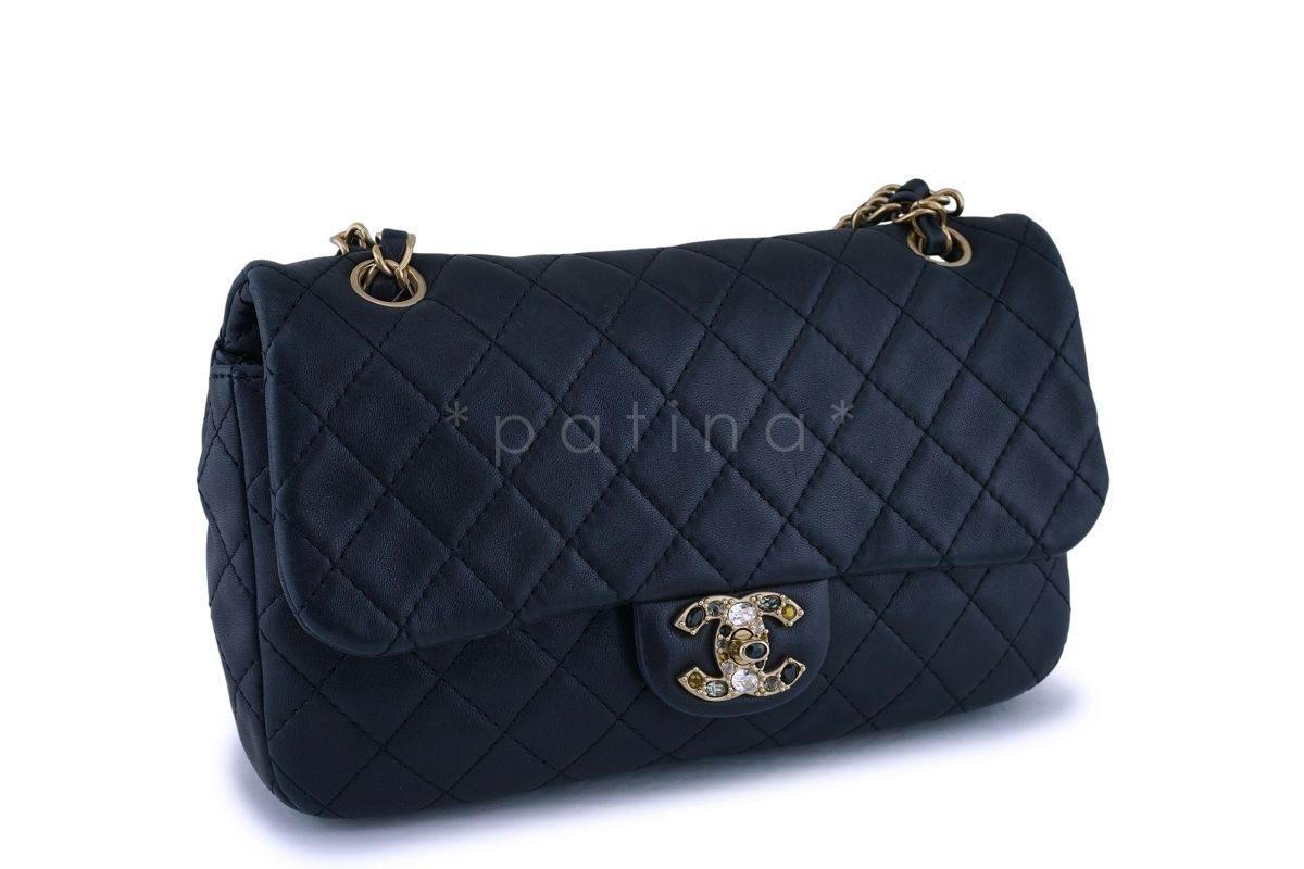 Chanel Precious Jewel Limited Black Classic Flap Bag