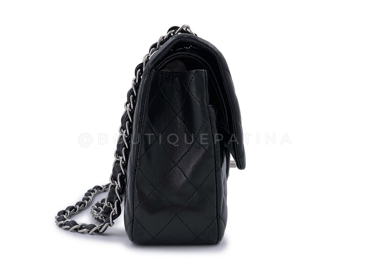 Chanel Black Medium Classic Double Flap Bag SHW Lambskin