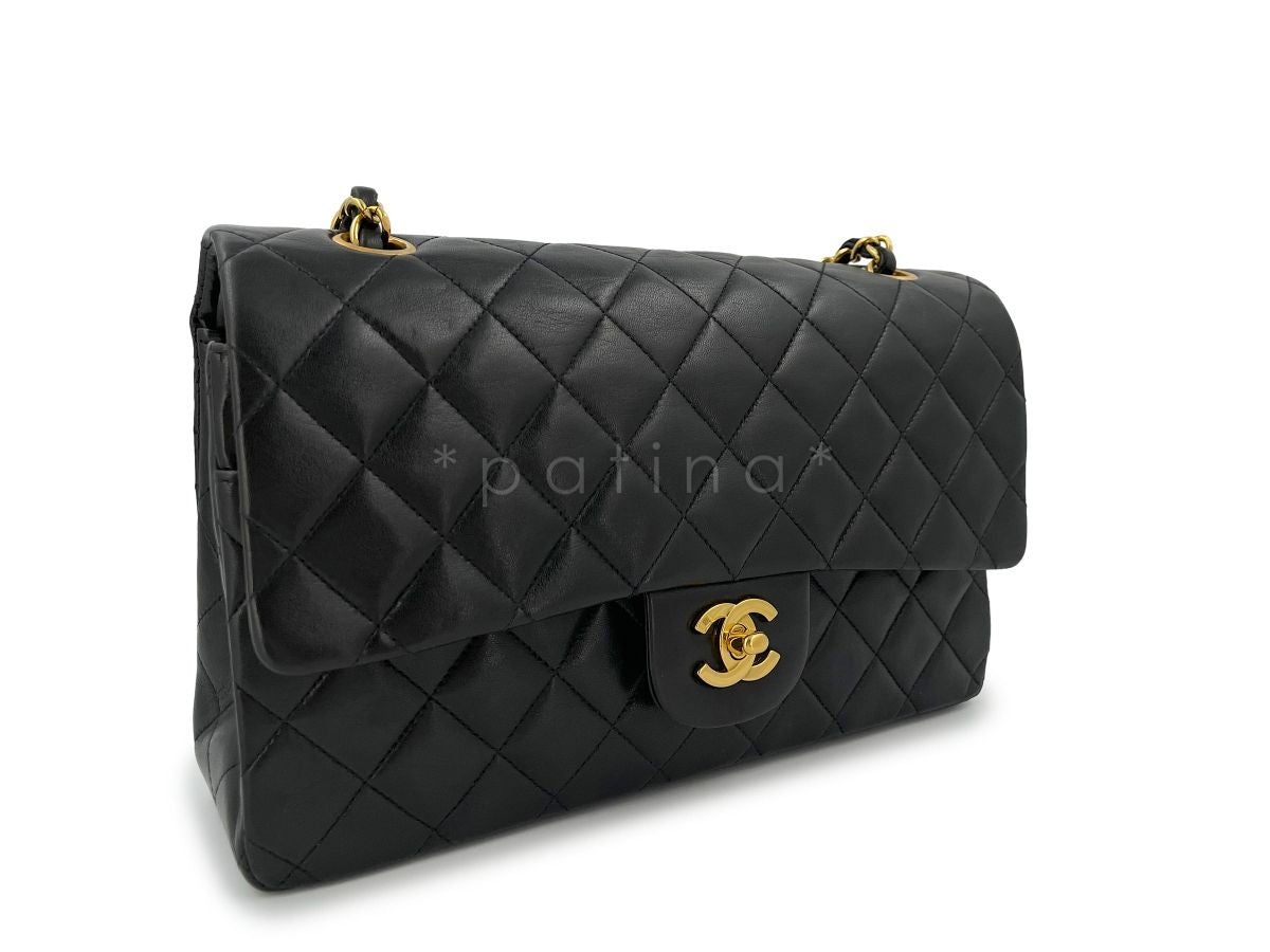 Chanel Vintage Medium Classic Double Flap Bag Lambskin 24k GHW