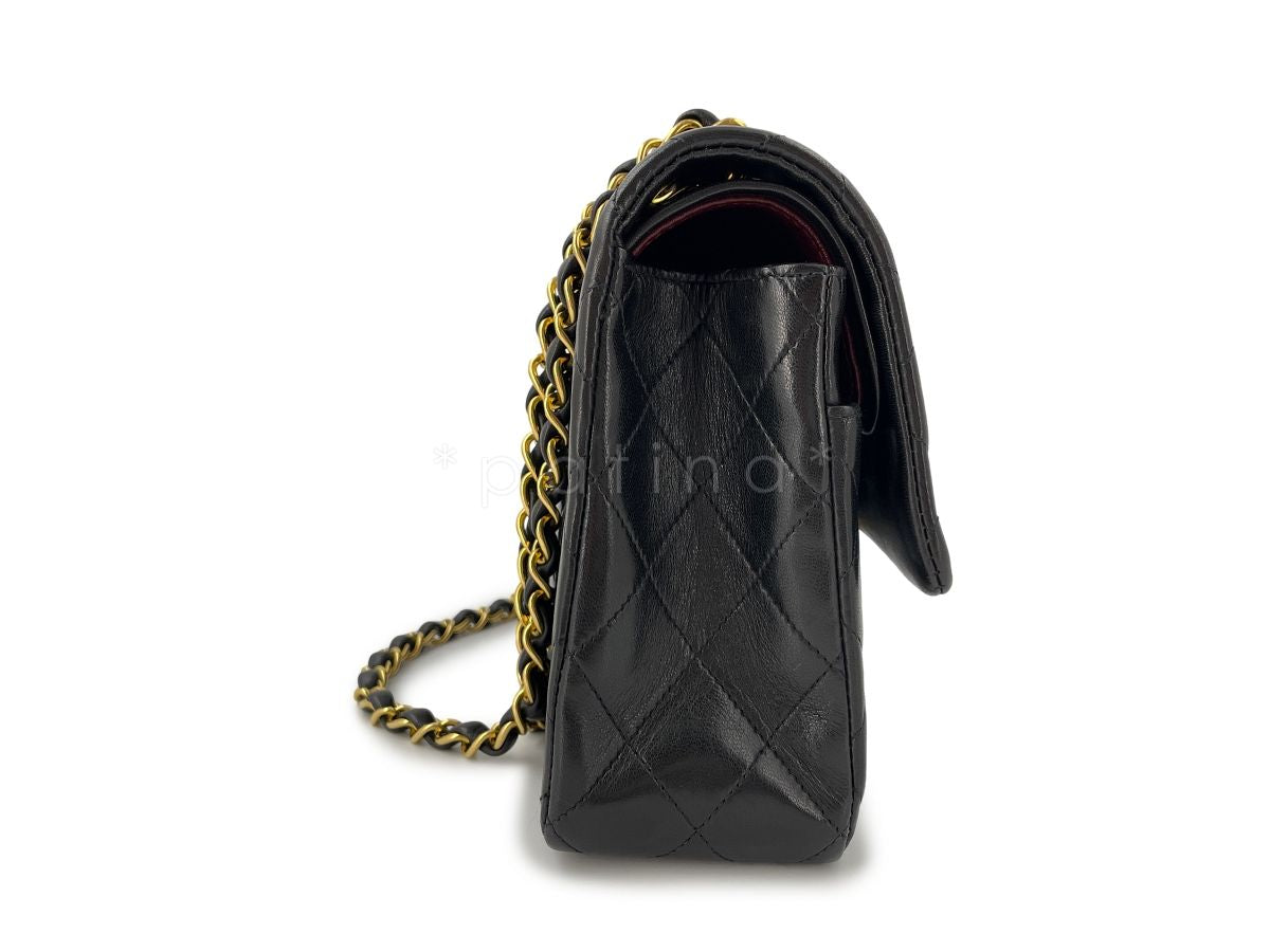Chanel Vintage Medium Classic Double Flap Bag Lambskin 24k GHW