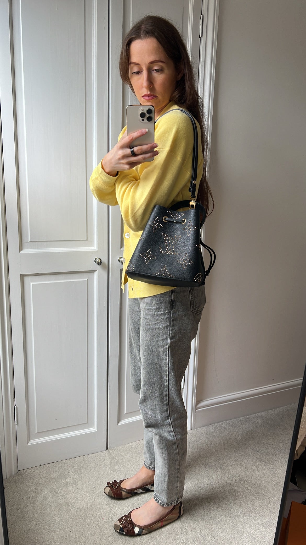 Louis Vuitton Neo Noe BB Studded Black Empeinte (RRP £2250)