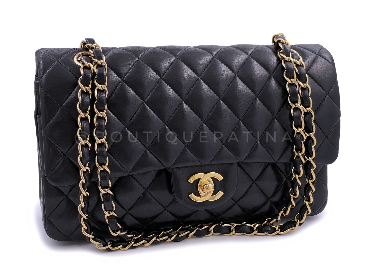 Pristine Chanel 2006 Vintage Black Medium Classic Flap Bag 24k GHW