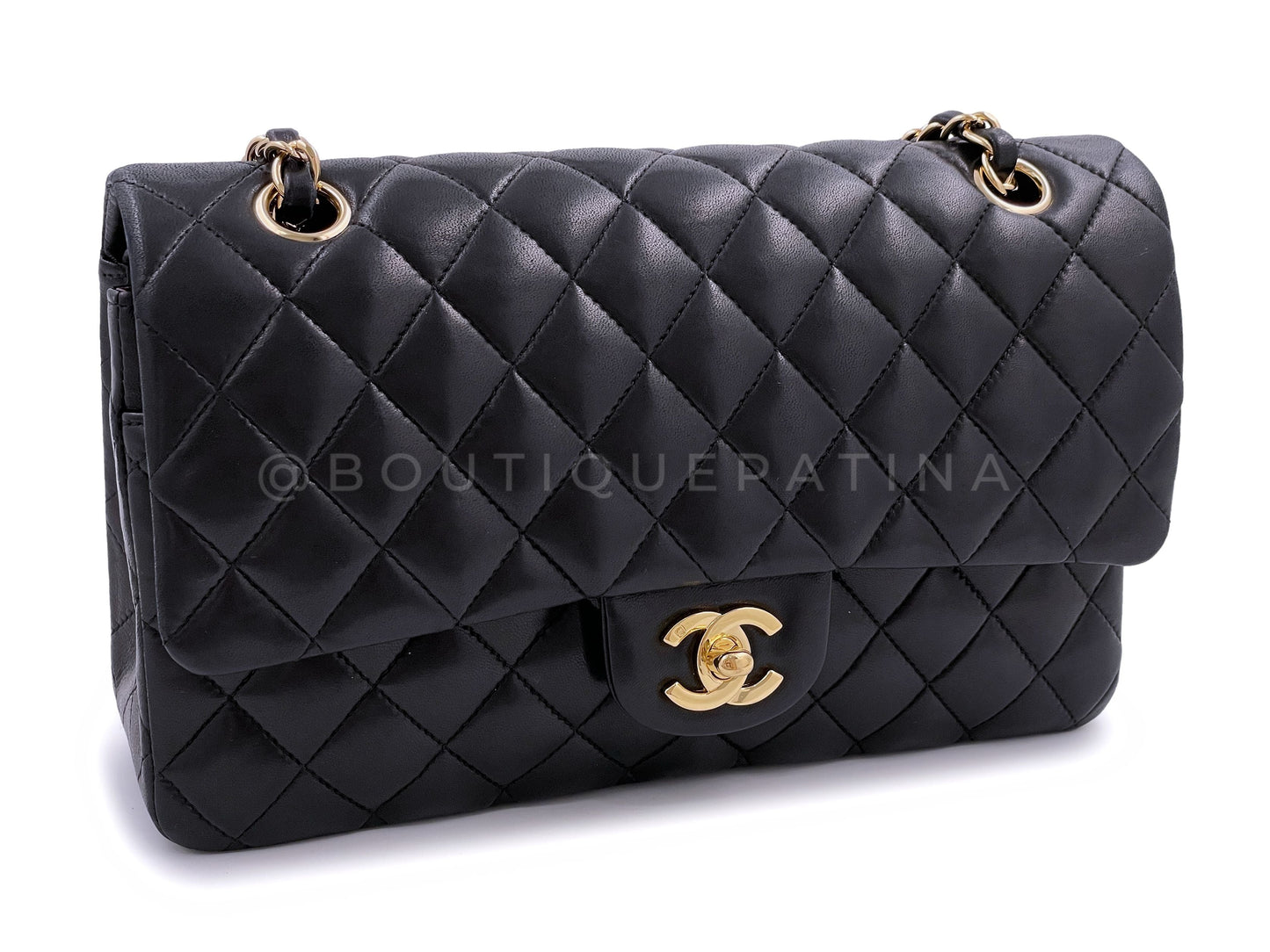 Pristine Chanel 2006 Vintage Black Medium Classic Flap Bag 24k GHW