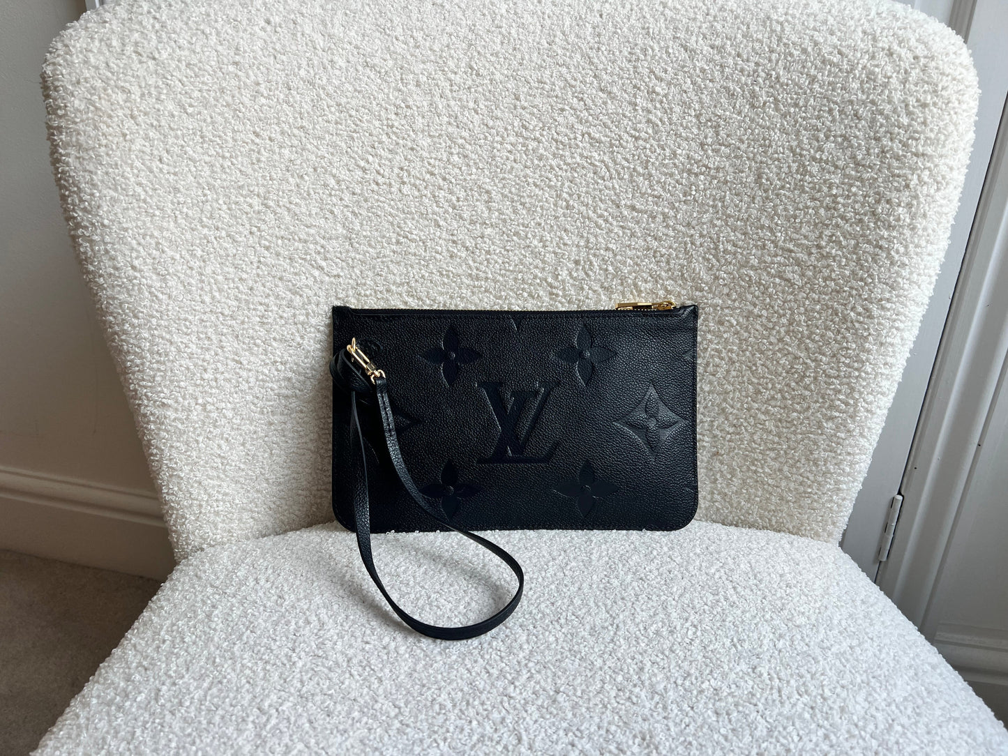 Louis Vuitton Pouch (from Neverfull) Black Empreinte