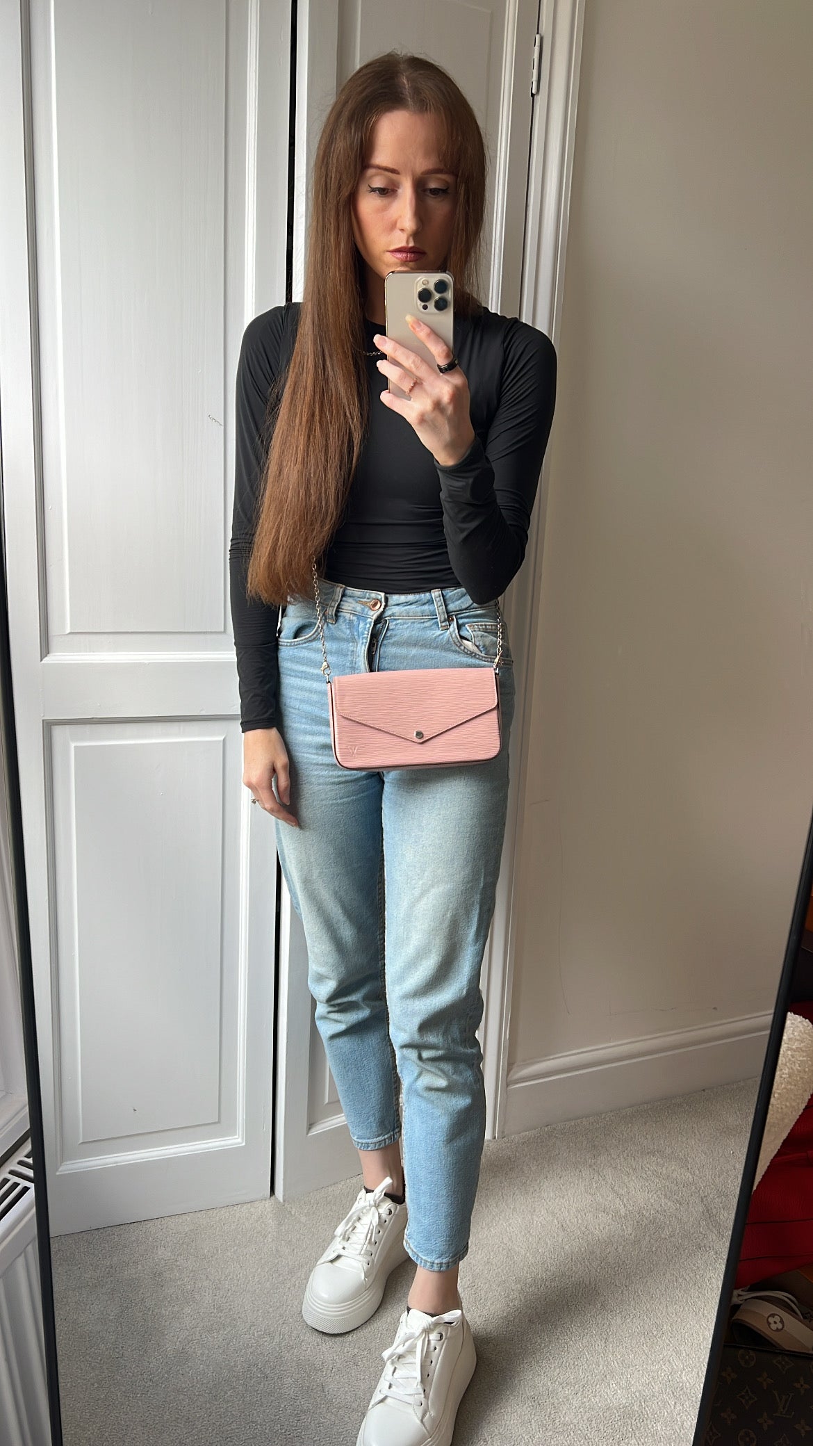 Louis Vuitton Felicie Pochette Rose Ballerine Epi (RRP £1160)