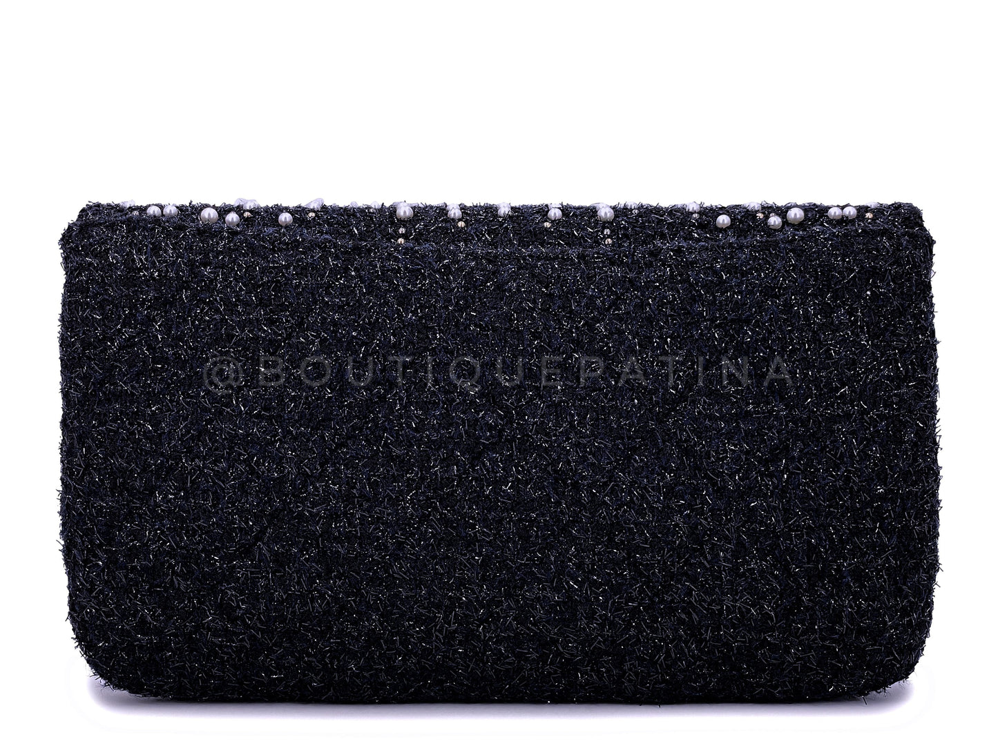 Chanel Pearl Clutch Bag 2017 Paris Cosmopolite Fantasy Tweed Flap