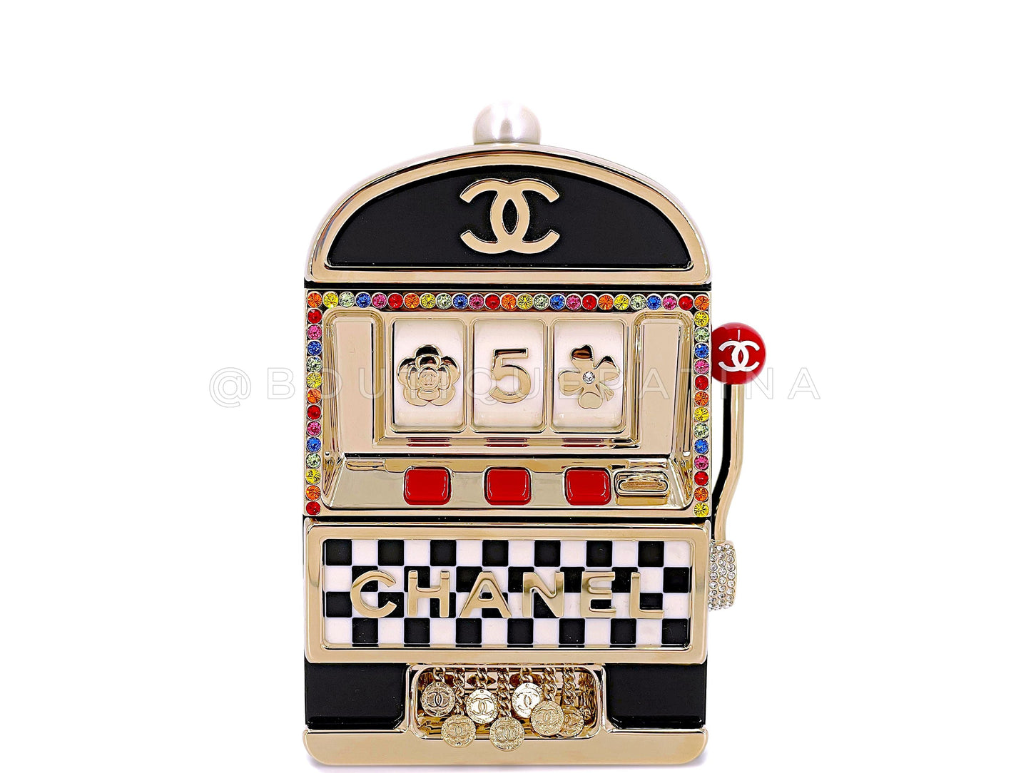 Chanel Casino Minaudière Bag 23C Monaco Slot Machine Evening Clutch NIB K2F