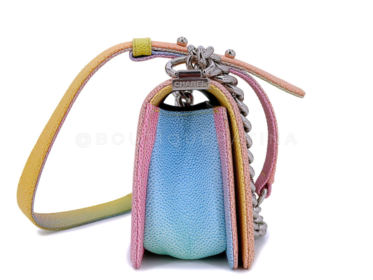 Chanel 17C Rainbow Caviar Coco Cuba Small Boy Flap Bag