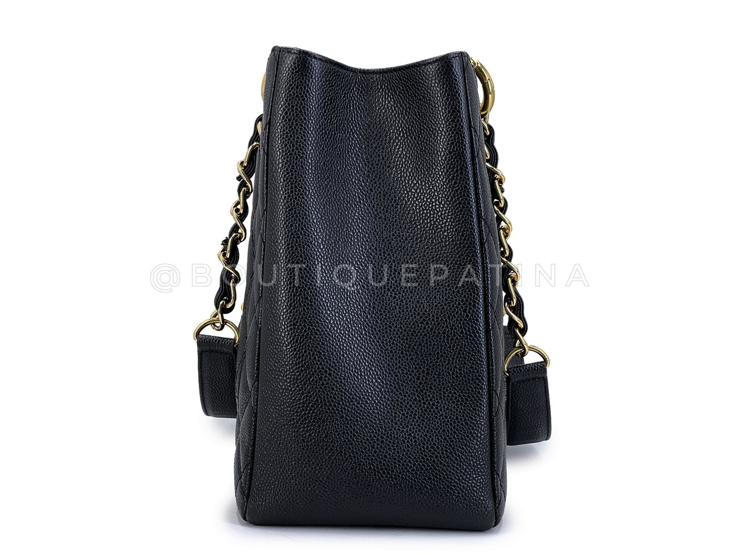Chanel Black Caviar Grand Shopper Tote GST Bag GHW R1K