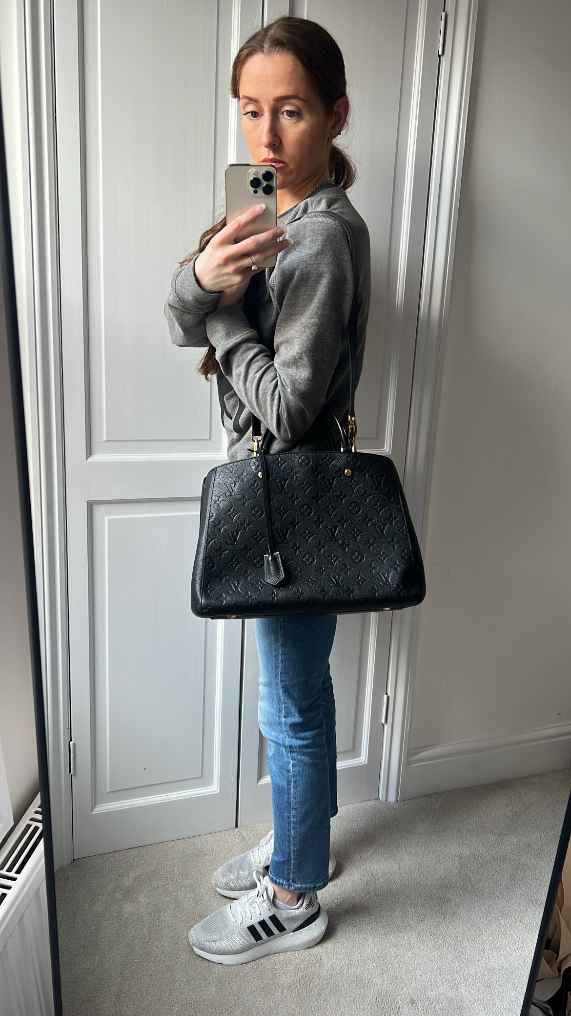 Louis Vuitton Montaigne GM in Black Monogram Empreinte (RRP £2230)