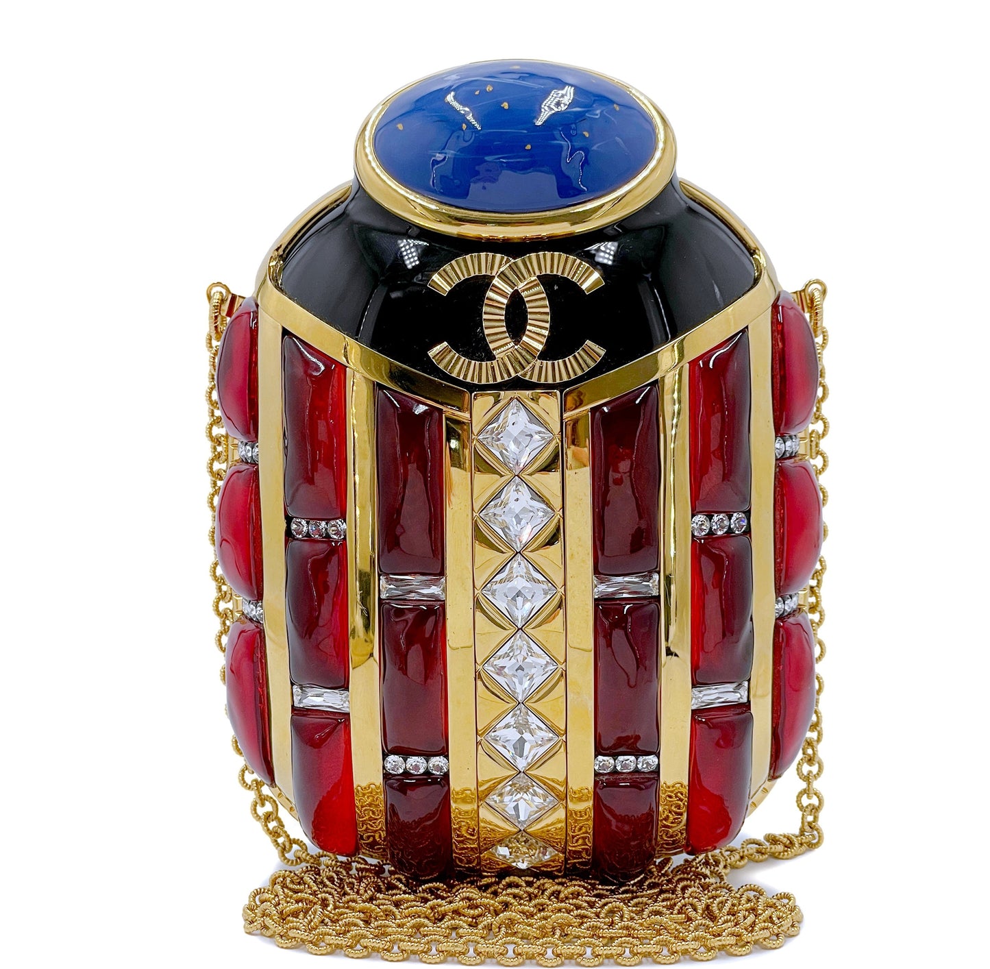 Chanel Scarab Minaudière Bag 2019 Egypt Paris-New York Evening Clutch 7ZR