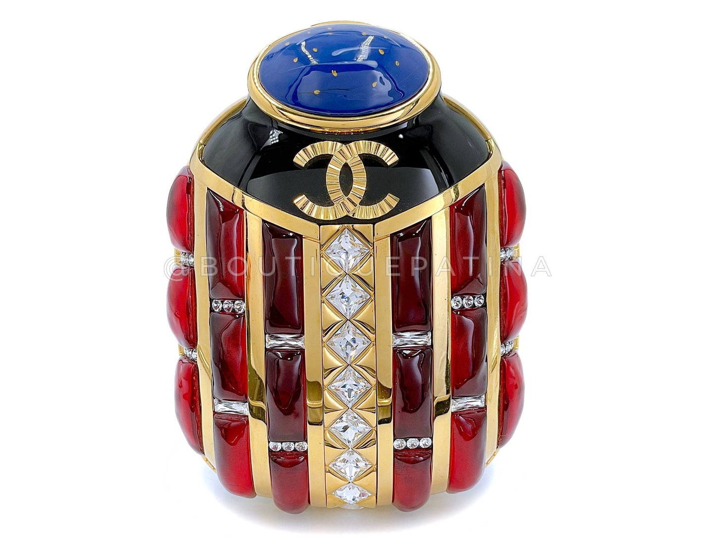 Chanel 19A Egypt Paris-New York Scarab Minaudière Evening Clutch Bag 3XY
