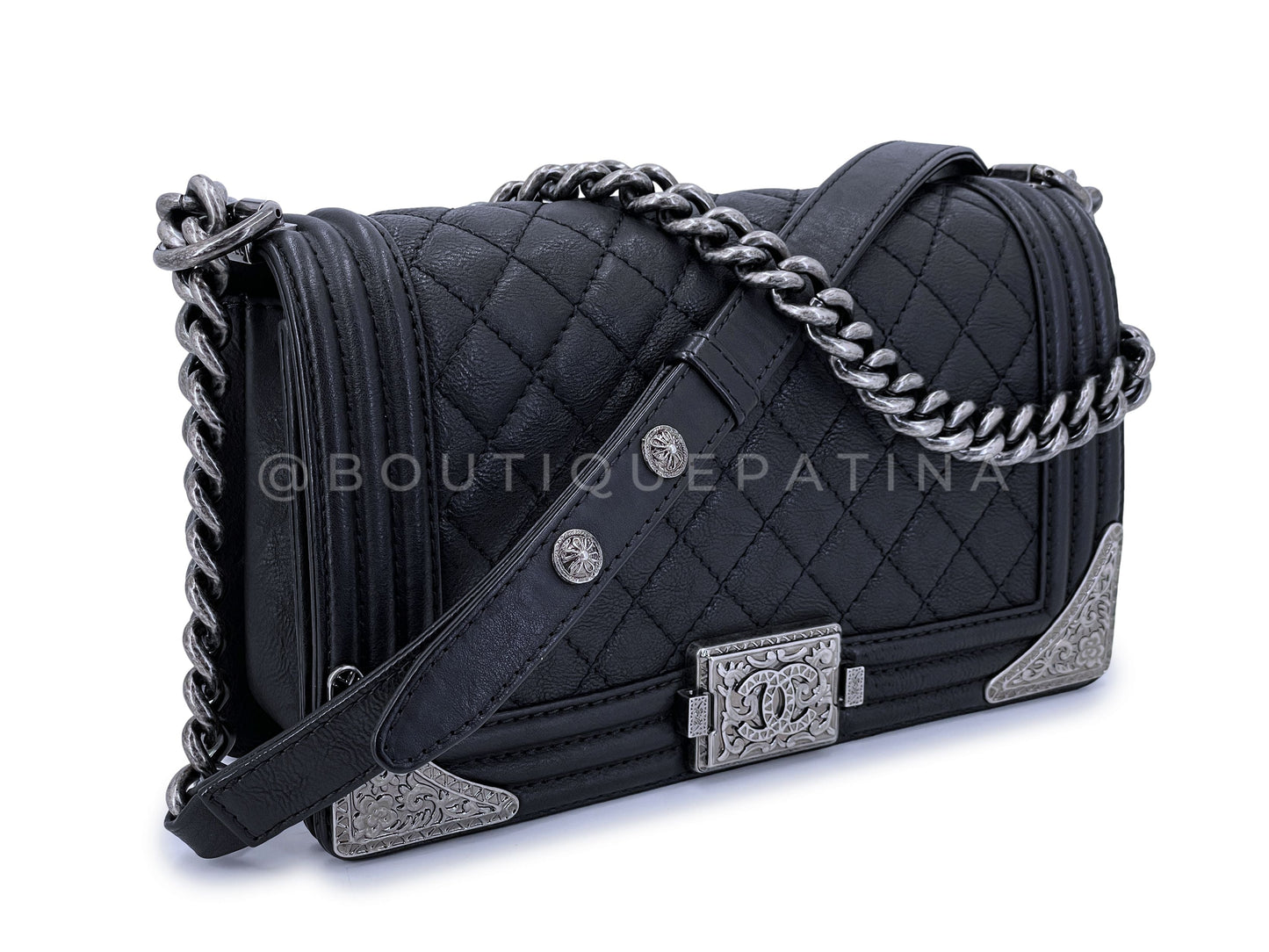 Chanel Dallas Boy Bag 2014 Paris Métiers d'Art Black Medium Flap