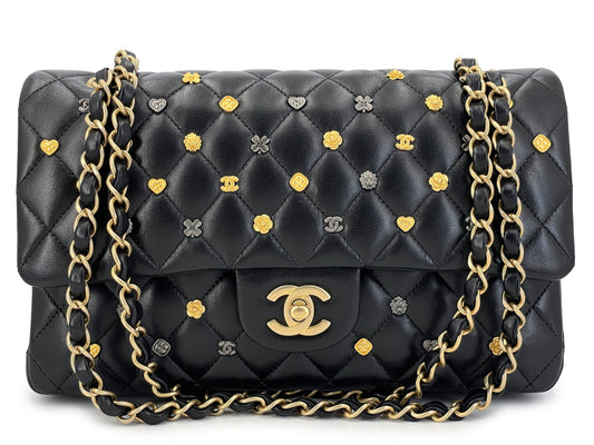 Chanel Lucky Charms Bag 18K Black Heart Medium Classic Double Flap