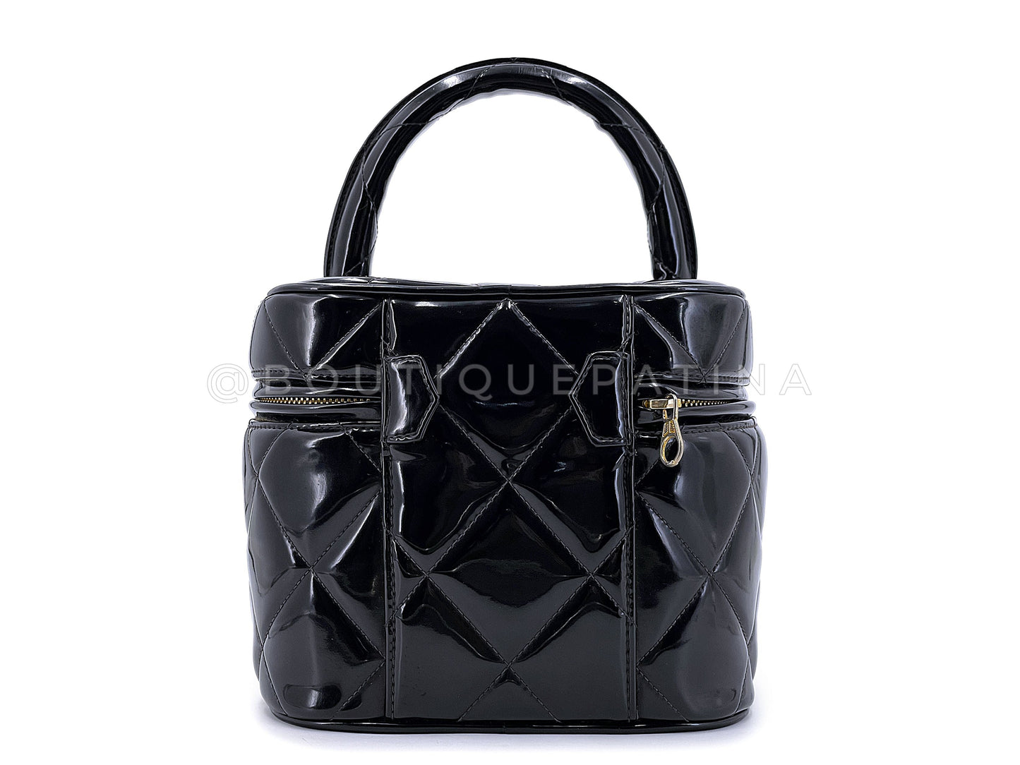 Chanel Vintage 1995 Spring Barbie Vanity Case Bag Black