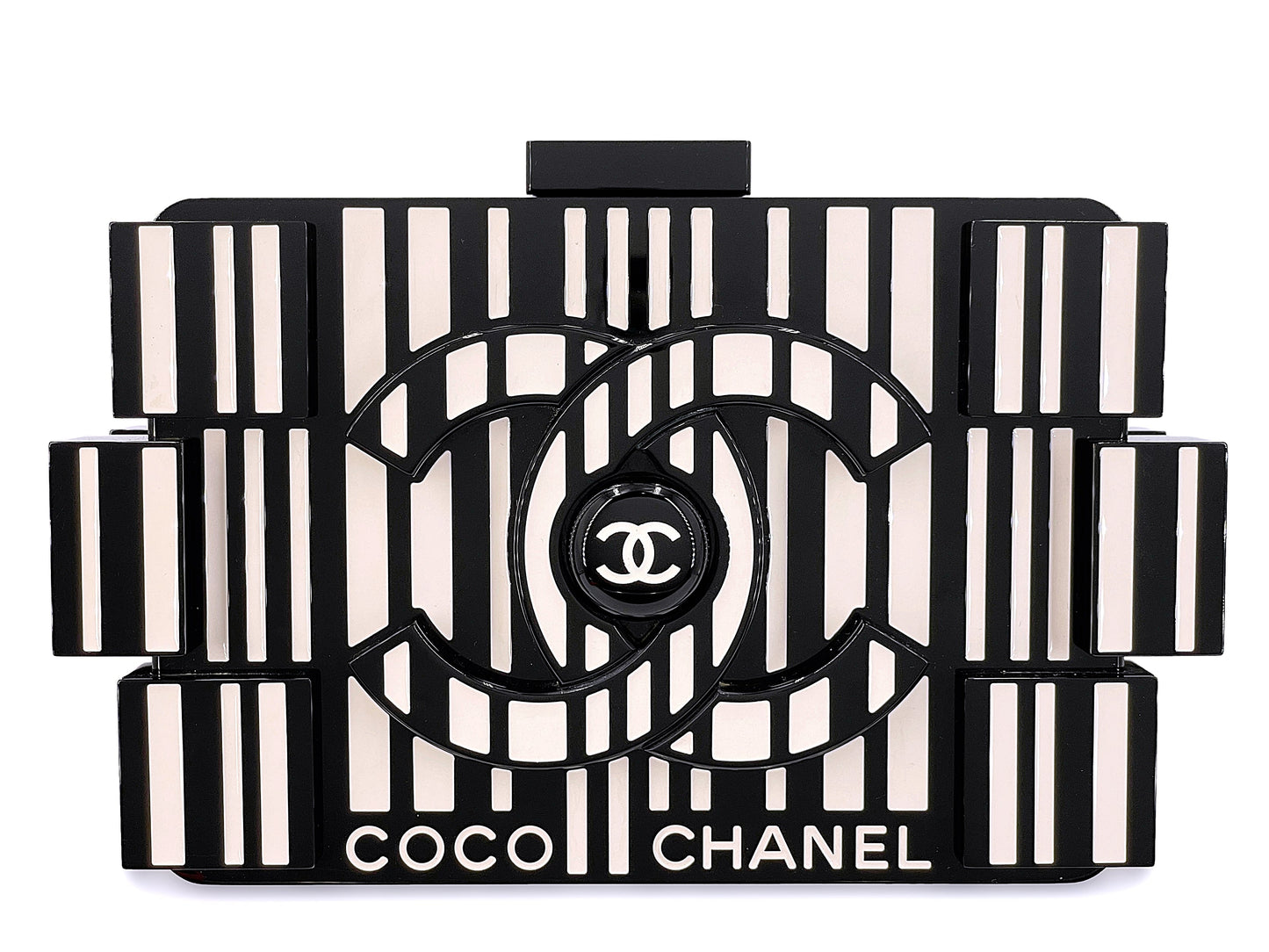Chanel 2014 Boy Brick Barcode Lego Minaudière Clutch Bag Supermarket YD0