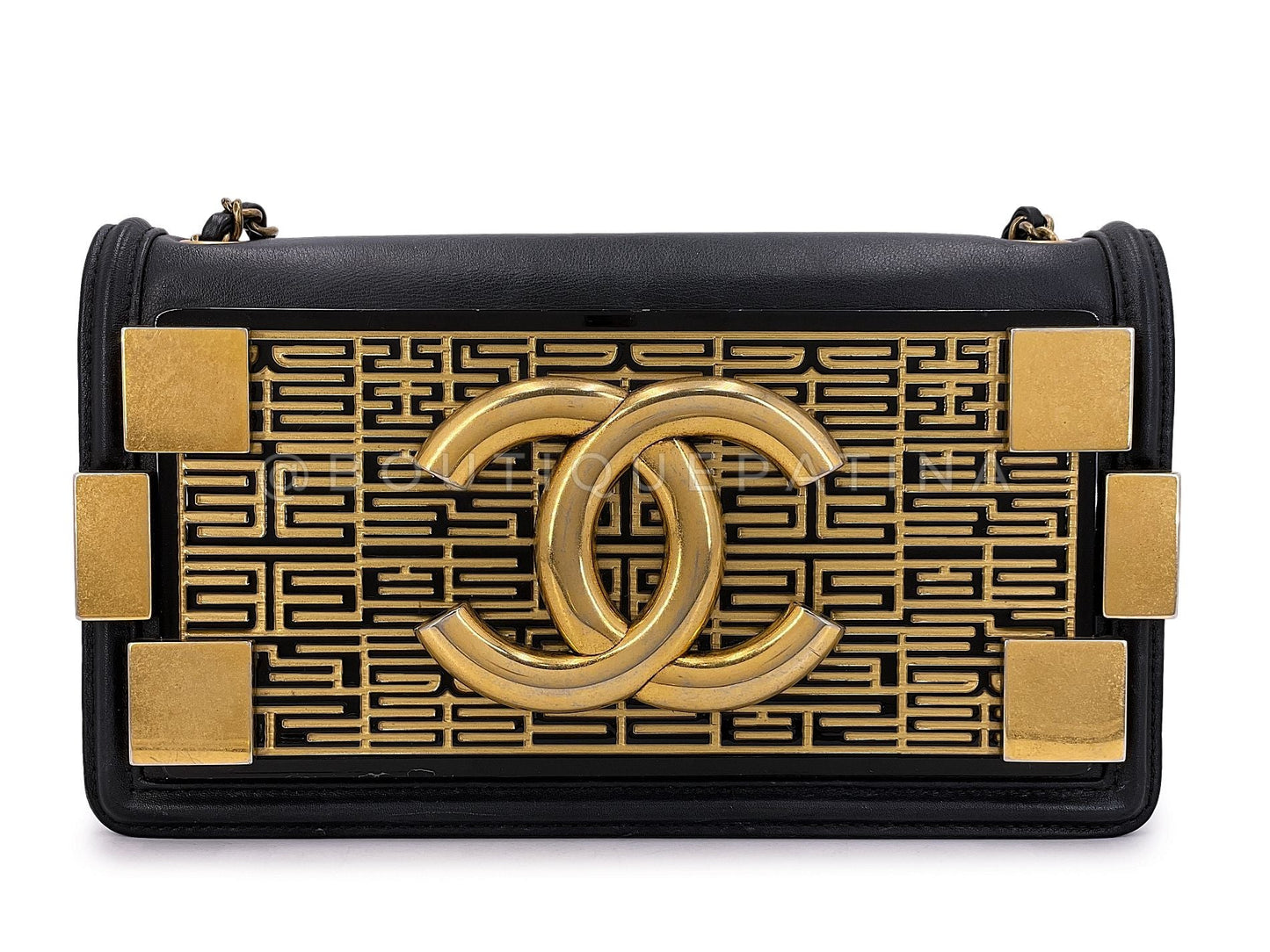 Chanel Paris Seoul Metallic Boy Brick Lego Flap Bag