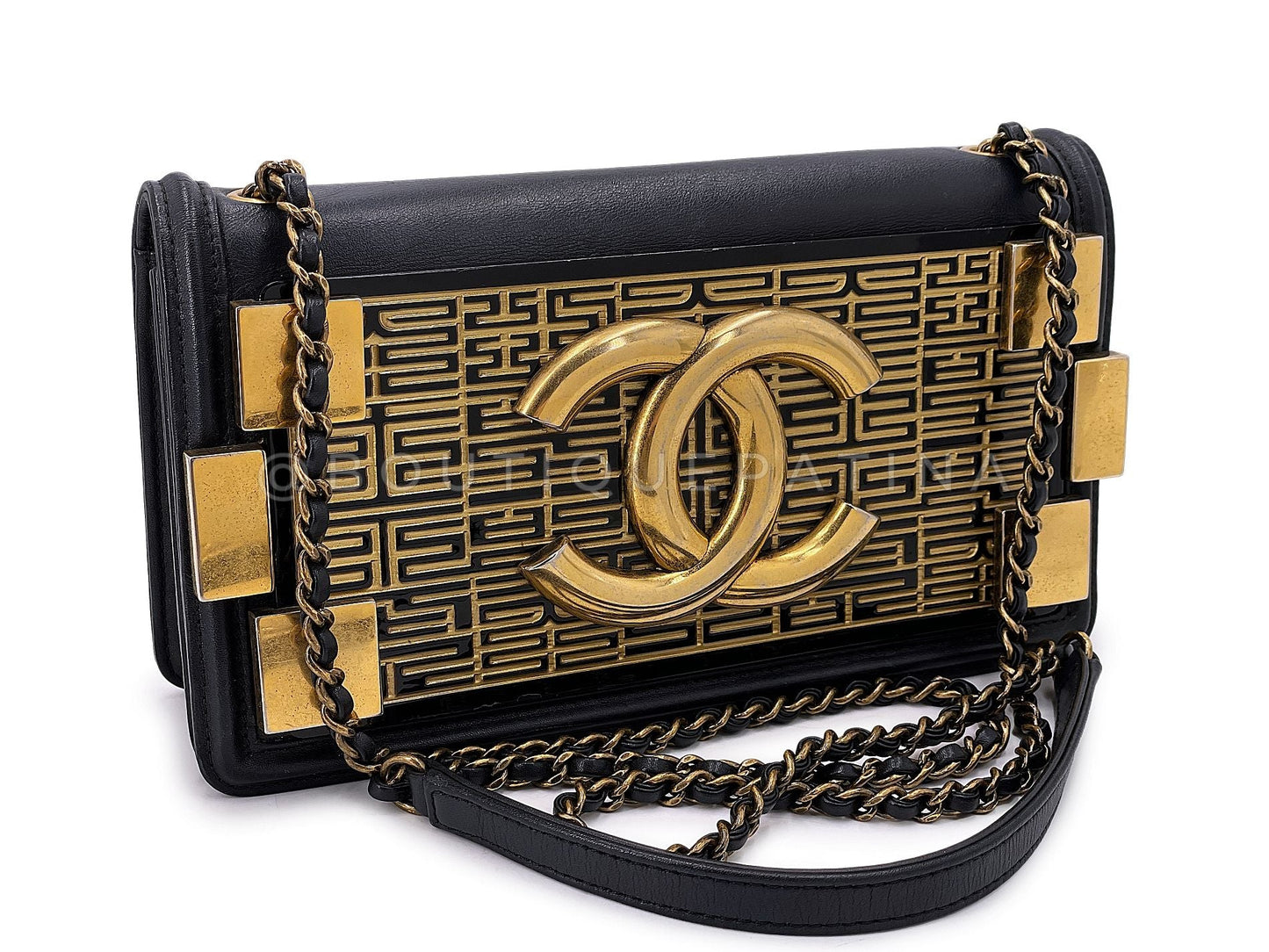 Chanel Paris Seoul Metallic Boy Brick Lego Flap Bag