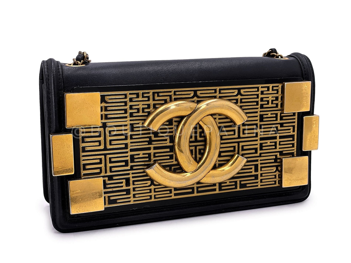 Chanel Paris Seoul Metallic Boy Brick Lego Flap Bag