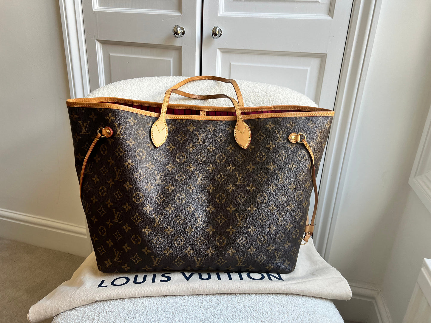 Louis Vuitton Neverfull GM Monogram Pivoine Interior (RRP £1,470)