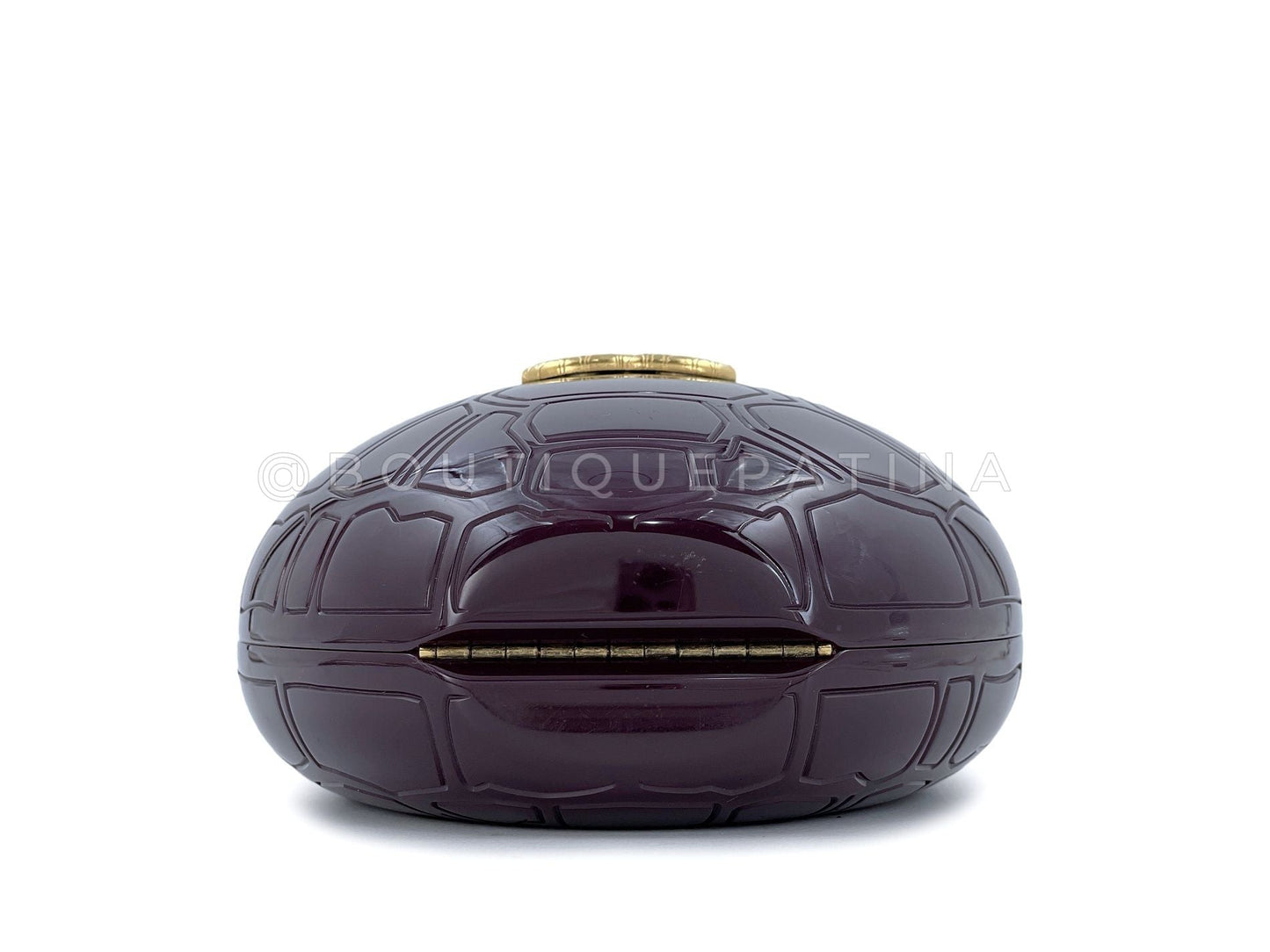 Chanel 2016 Tortoise Minaudière Evening Bag Paris Seoul Purple Clutch ETR