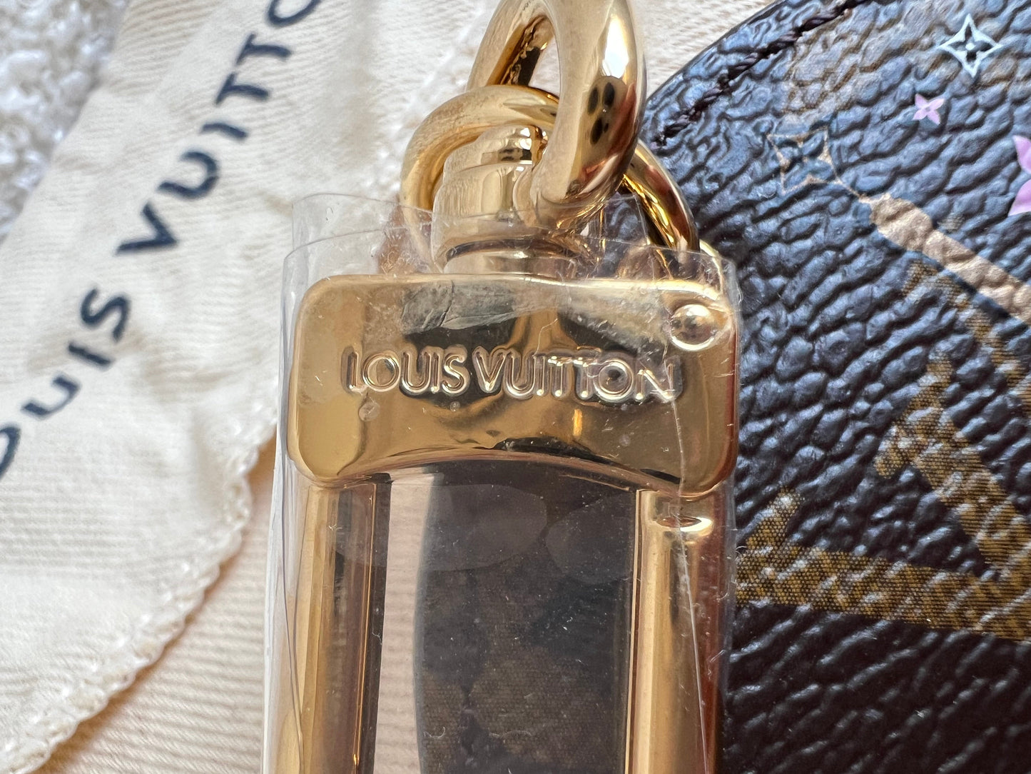 Louis Vuitton Limited Edition Illustre Vivienne Animation Print Monogram Keyring Bag Charm (RRP £245)