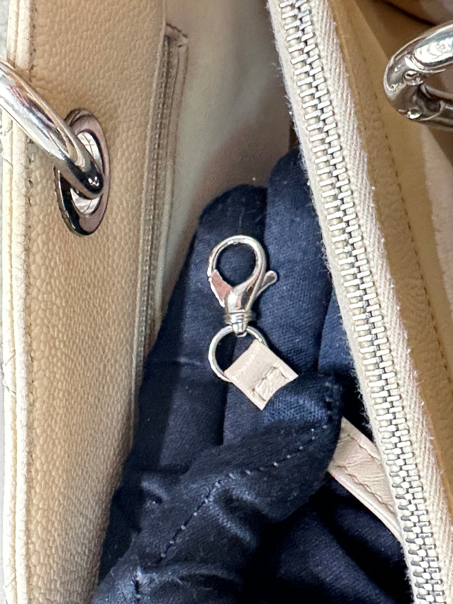 Chanel GST Beige Caviar Shw Bag