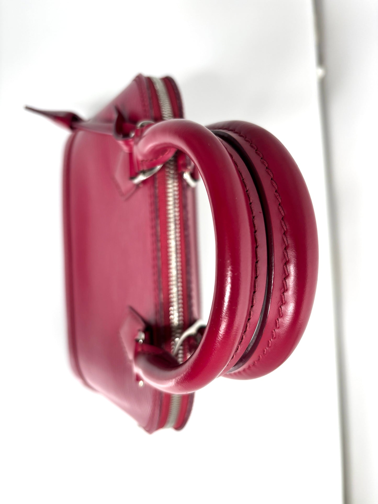 Louis Vuitton Alma BB Fushia Epi Leather Handbag - Preloved