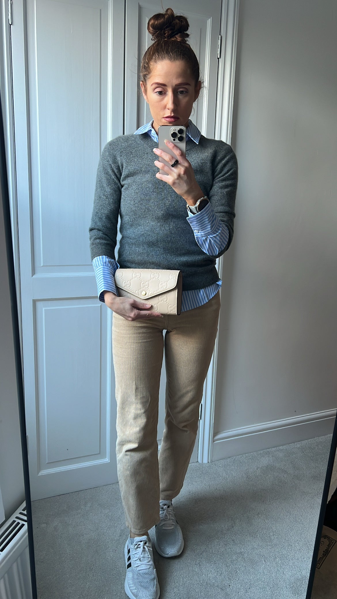 Gucci GG Natural Embossed Chain Wallet (RRP £985)