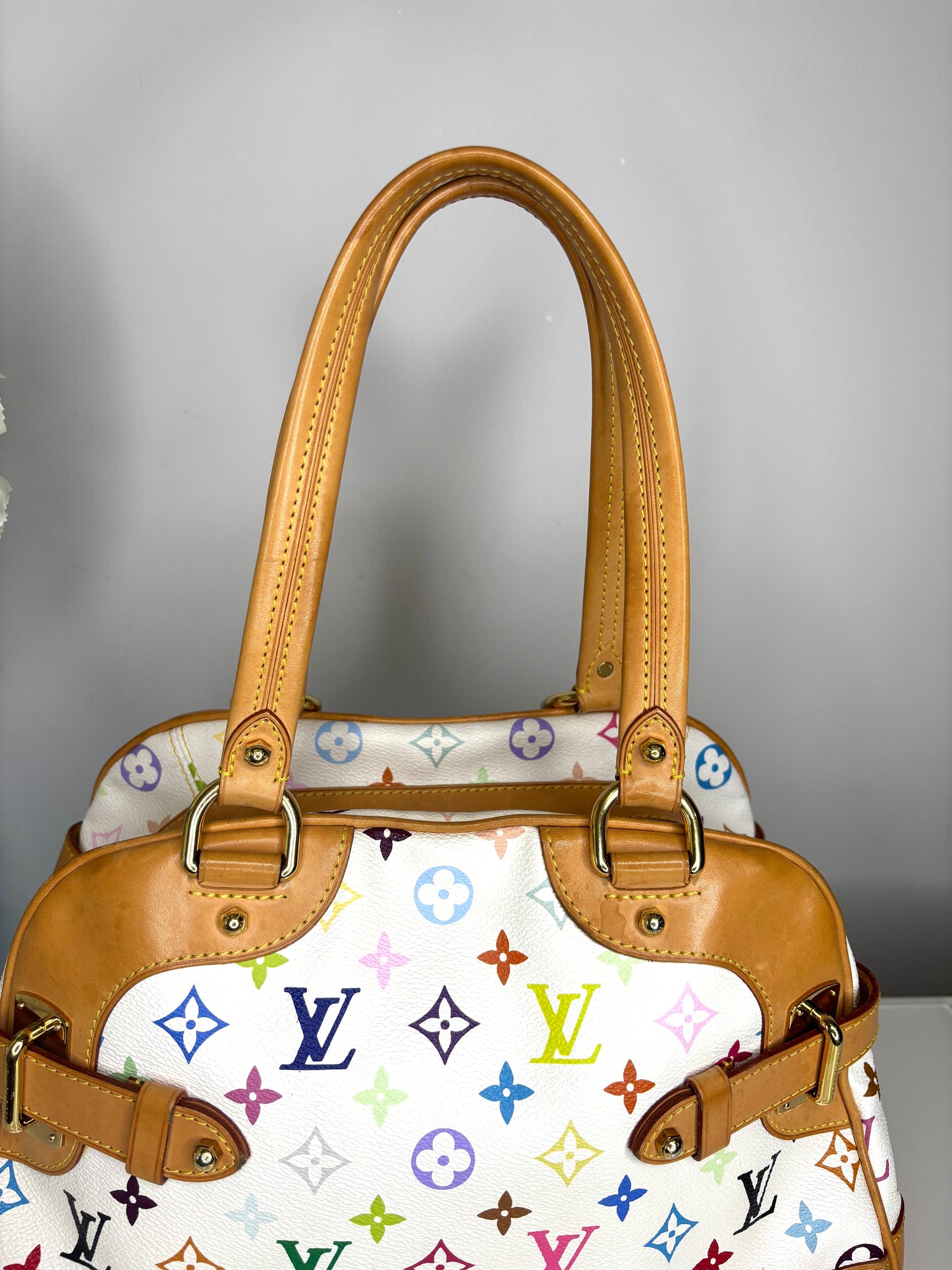 Louis Vuitton Preloved Claudia Multicolour Tote Bag