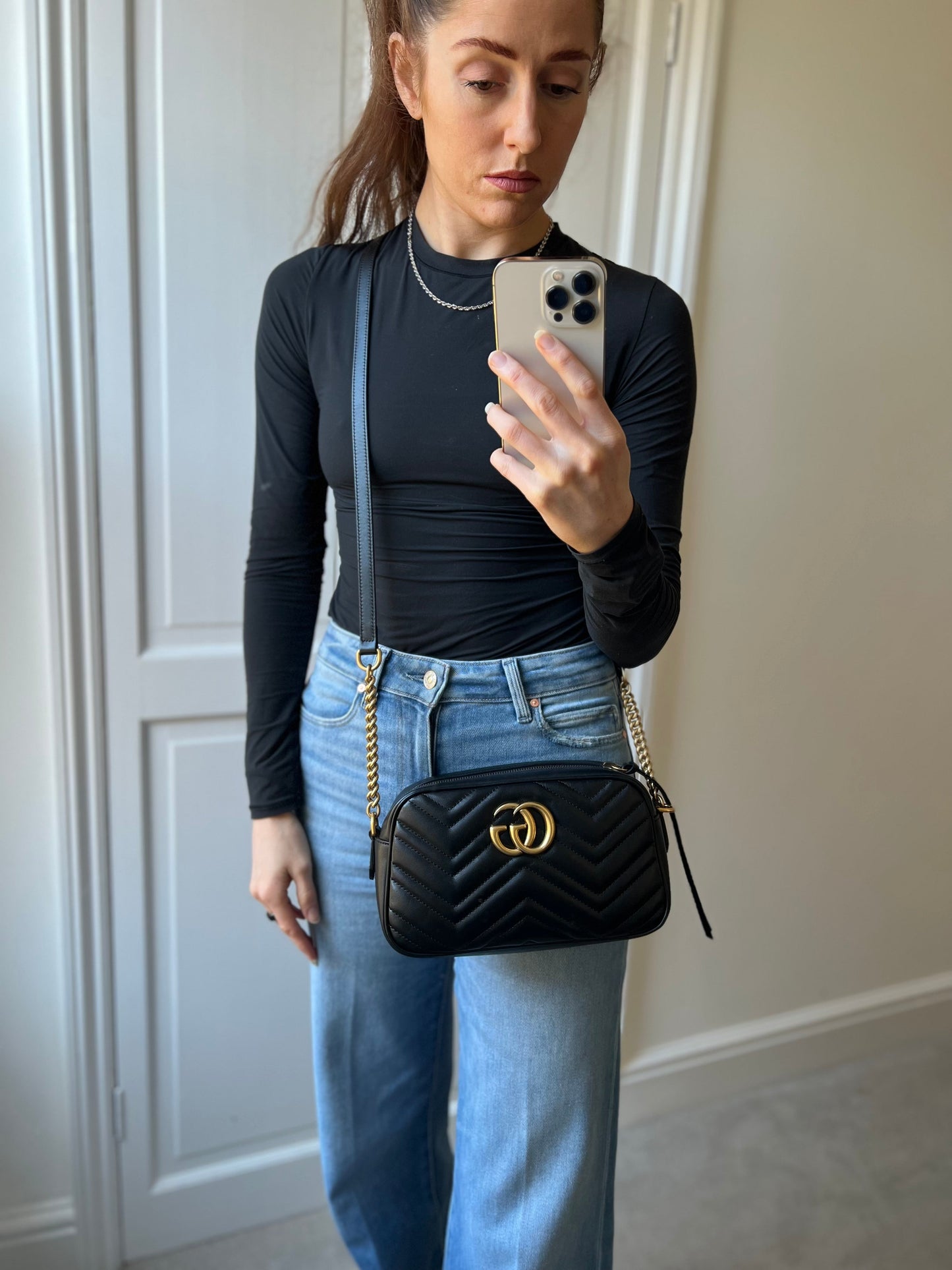 Gucci GG Black Marmont Small Shoulder Bag (RRP £1440)