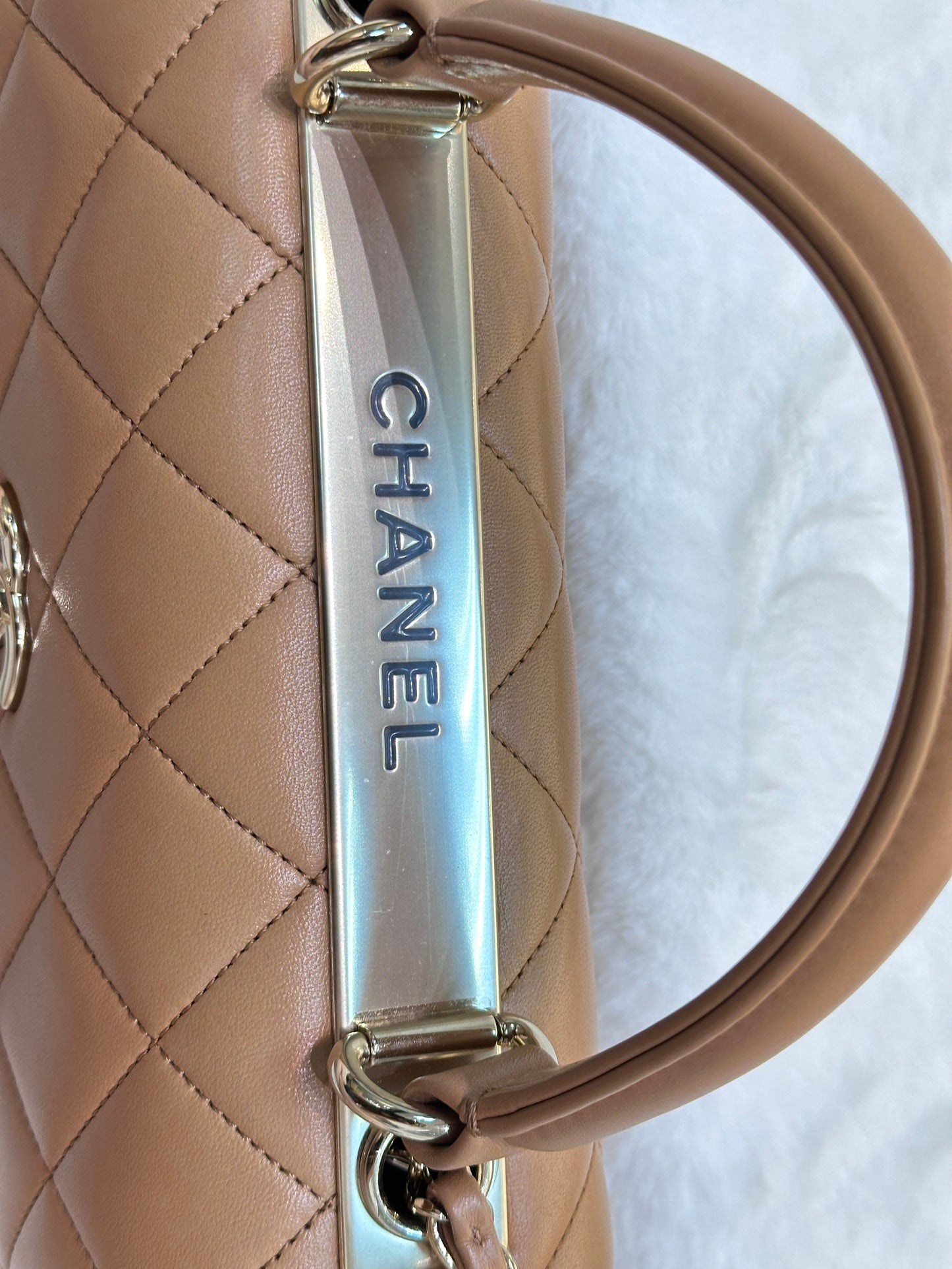CHANEL  Small Trendy CC  Handle Flap Bag 19K Brown