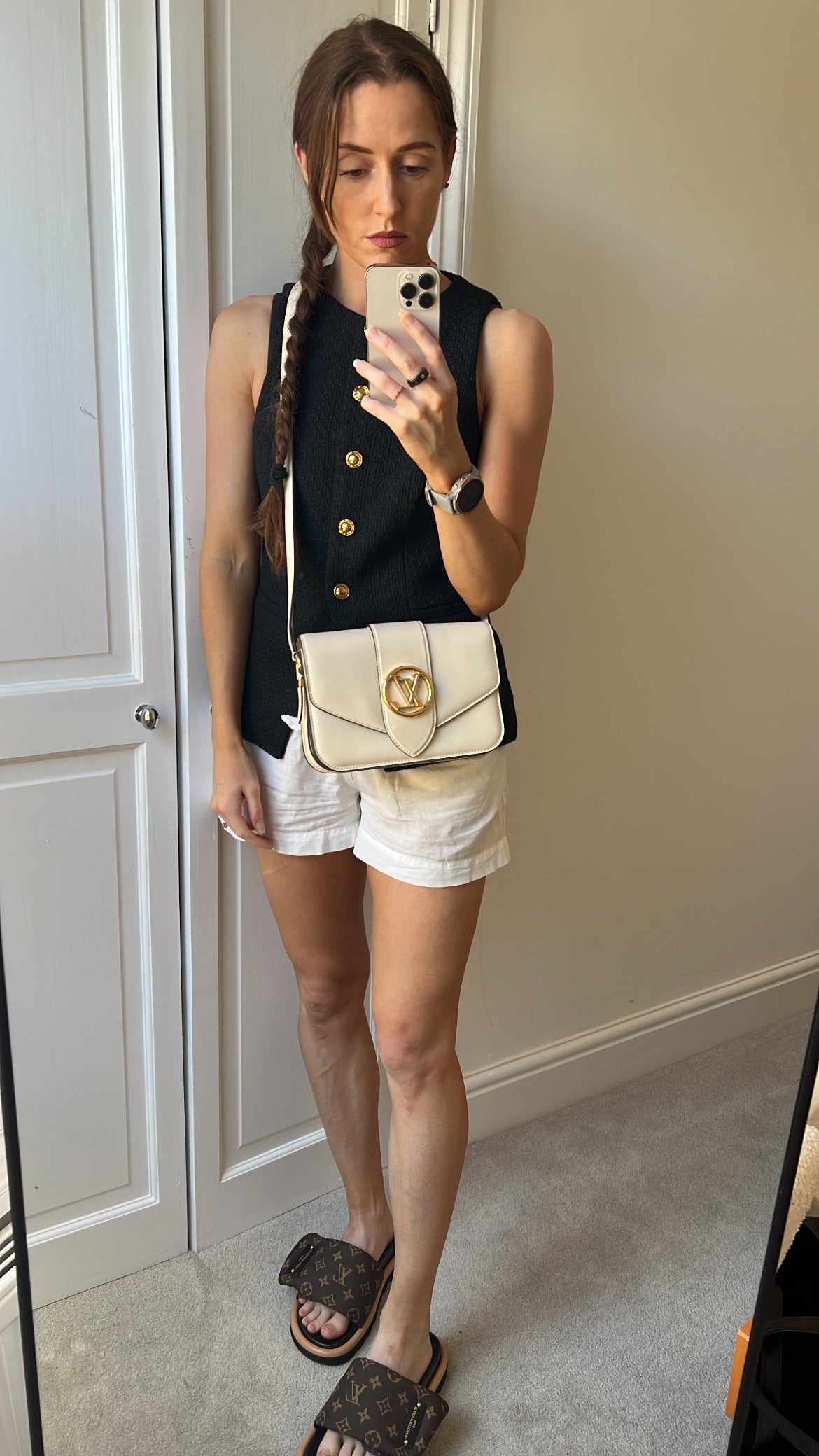 Louis Vuitton Pont 9 Cream Bag (RRP £2890)