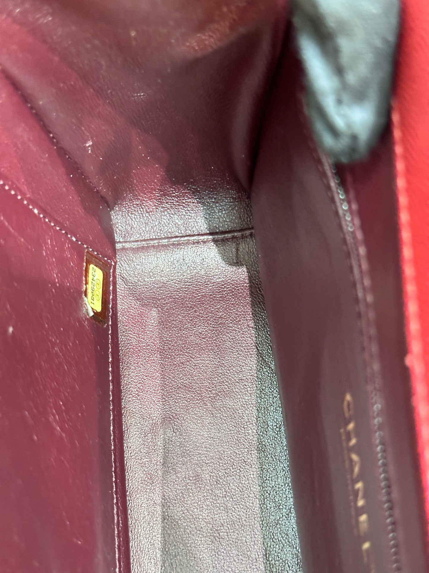 CHANEL Small Business Affinity Bag Red