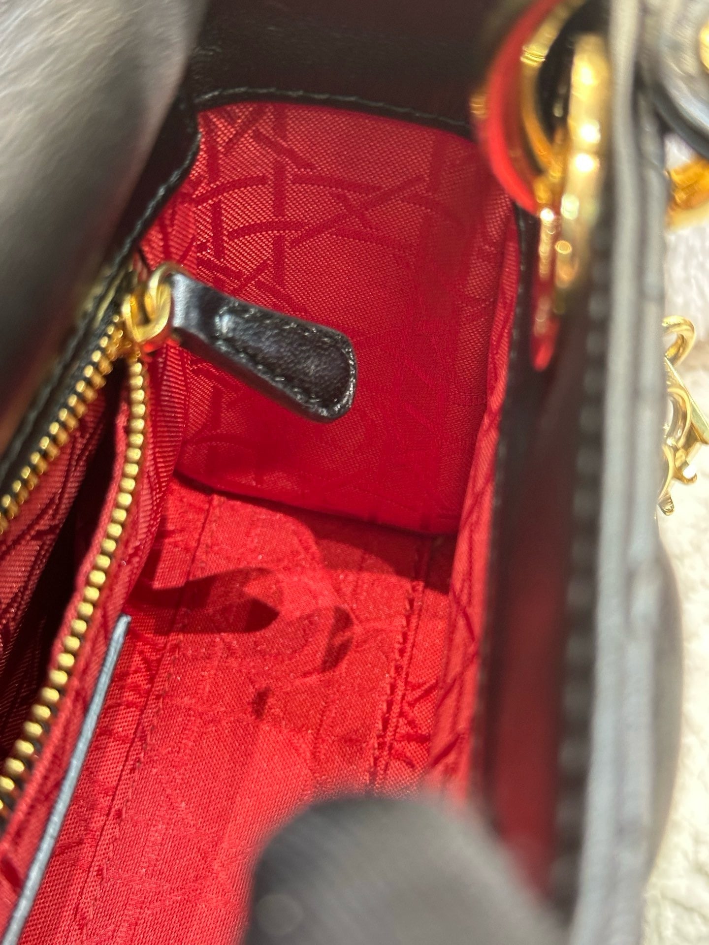 Christian Dior Mini Lambskin Cannage Lady Dior Black