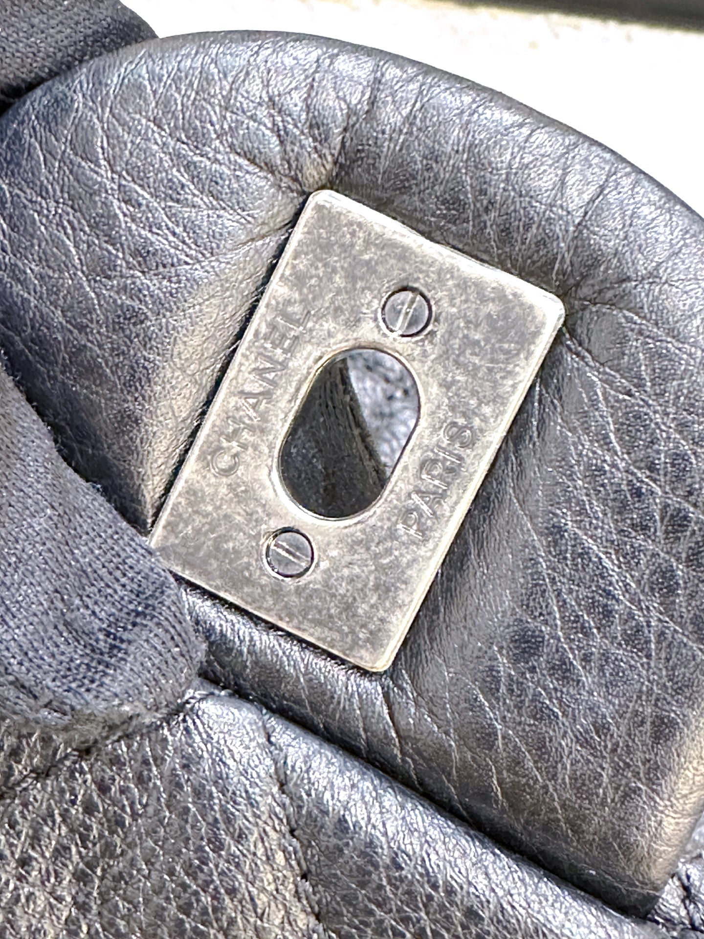 Chanel Calfskin Quilted XXL Travel Flap Bag Black 3038 holo card