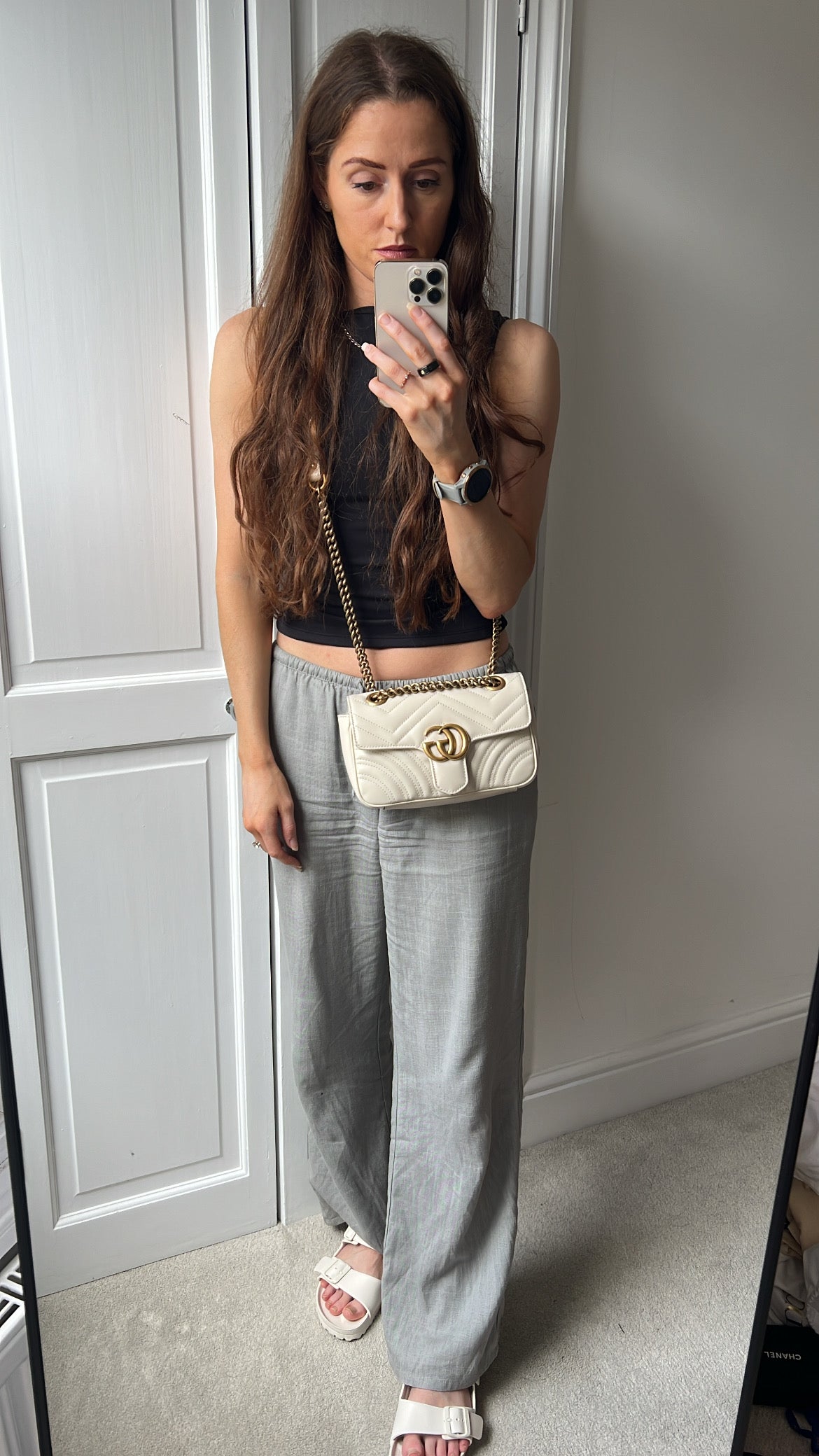 Gucci GG White Marmont Mini Shoulder Bag (RRP £1,890)