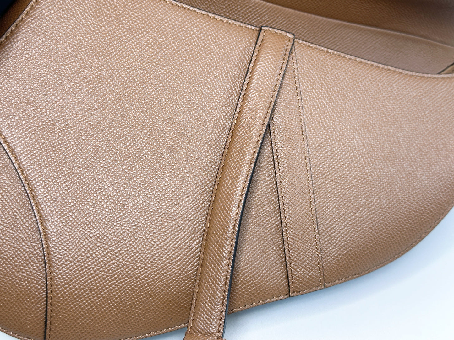 Christian Dior Saddle Bag with Strap Golden Saddle Grained Calfskin 2022 year